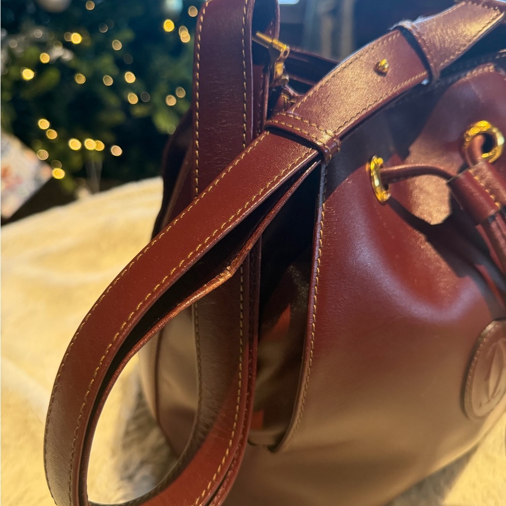 CARTIER  Leather Bucket Bag Set - Picture 10 of 15